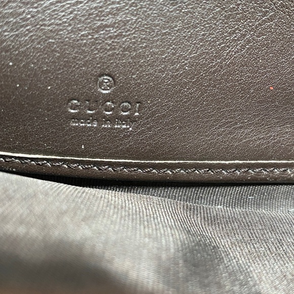 Gucci Brown and Gold Chain Wallet - Picture 9 of 16